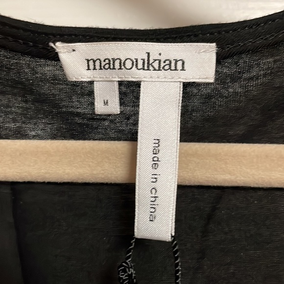 Manoukian Paris Black and Gold Sequin Front Tank Top Size Medium - Picture 3 of 4